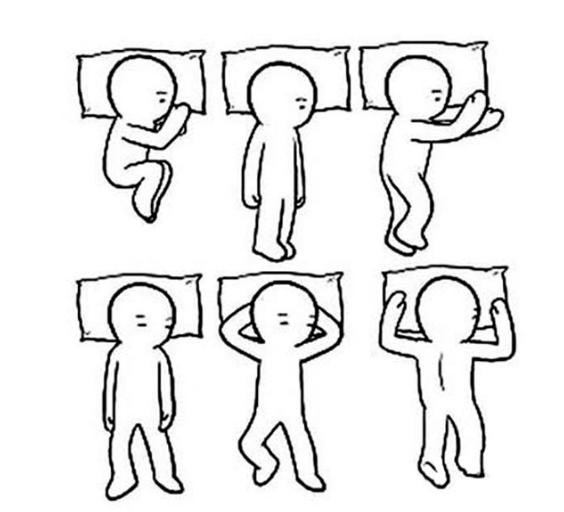四种睡眠姿势,选择因人而异